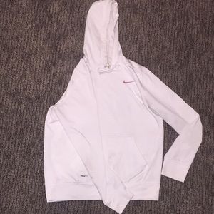 Nike white dri-fit Sweatshirt